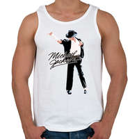 printfashion michael-jackson moonwalk-dance - Férfi atléta - Fehér