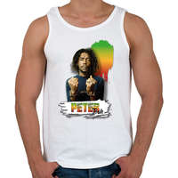 printfashion Peter Tosh - reggae - Férfi atléta - Fehér