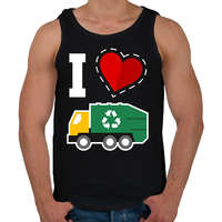 printfashion I love kukásuató - Férfi atléta - Fekete