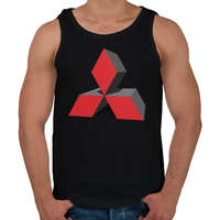 printfashion MITSUBISHI 3D - Férfi atléta - Fekete