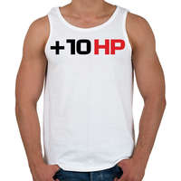 printfashion +10 hp - Férfi atléta - Fehér