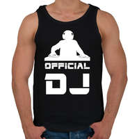 printfashion official dj - Férfi atléta - Fekete