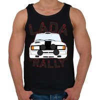 printfashion Lada rally - Férfi atléta - Fekete