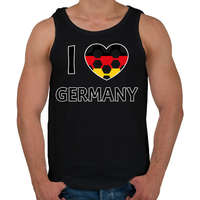 printfashion I love Germany - Férfi atléta - Fekete
