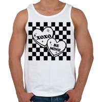 printfashion Be mine - xoxo - Férfi atléta - Fehér
