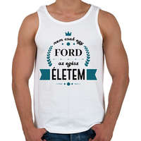 printfashion Nem csak egy Ford - Férfi atléta - Fehér