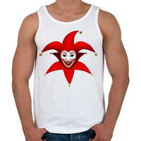 printfashion Bohócos póló - Férfi atléta - Fehér