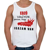 printfashion Edző vagyok... - Férfi atléta - Fehér