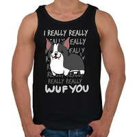 printfashion Boston terrier - Férfi atléta - Fekete