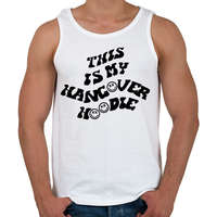 printfashion This is my hangover hoodie - Férfi atléta - Fehér