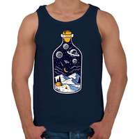 printfashion Bottle of the night - Férfi atléta - Sötétkék