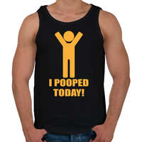 printfashion I pooped today! - Férfi atléta - Fekete