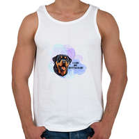 printfashion I love my rotweiler - Férfi atléta - Fehér