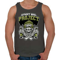 printfashion Az utca lelke - Férfi atléta - Sötétszürke