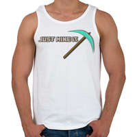 printfashion Just mine it - Férfi atléta - Fehér