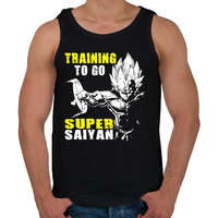 printfashion Vegeta SS final - Férfi atléta - Fekete