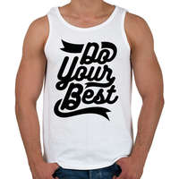 printfashion Légy a legjobb - Férfi atléta - Fehér