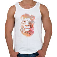 printfashion Desert lion - Férfi atléta - Fehér