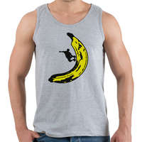 printfashion Banán deszkás - Férfi atléta - Sport szürke