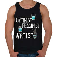 printfashion glass.artist.w - Férfi atléta - Fekete