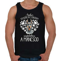 printfashion Megtaláltam a mancsod - Dobermann - Férfi atléta - Fekete