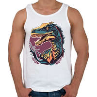 printfashion raptor - Férfi atléta - Fehér