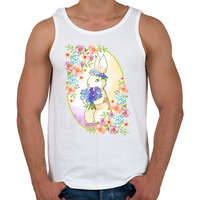 printfashion Tavaszi nyuszi - Férfi atléta - Fehér