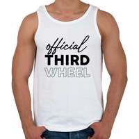 printfashion Official third wheel - Férfi atléta - Fehér