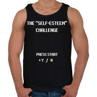 printfashion The "Self-Esteem" Game - Férfi atléta - Fekete