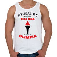printfashion Nyugalom! Ez csak tesi óra, nem olimpia - Férfi atléta - Fehér