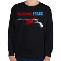printfashion PEACEMAKER - Gyerek pulóver - Fekete