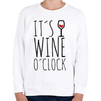 printfashion Wine o'clock - Gyerek pulóver - Fehér