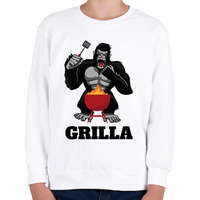 printfashion G(o)rilla - Gyerek pulóver - Fehér