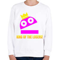 printfashion R.E.P.O. - King of the losers szinezhető - Gyerek pulóver - Fehér
