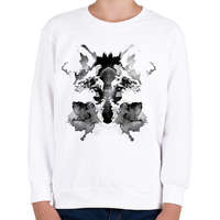 printfashion Rorschach - Gyerek pulóver - Fehér