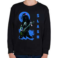 printfashion slash-blue - Gyerek pulóver - Fekete