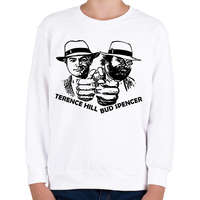 printfashion Bud Spencer és Ternce Hill - Gyerek pulóver - Fehér
