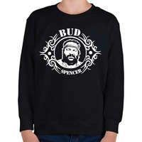 printfashion Bud Spencer 2 - Gyerek pulóver - Fekete