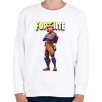 printfashion Beef Boss Fortnite - Gyerek pulóver - Fehér