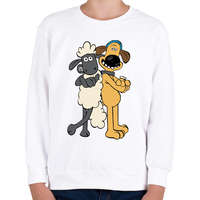 printfashion Shaun, a bárány - Gyerek pulóver - Fehér