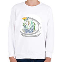 printfashion Űrhajós sisak - Gyerek pulóver - Fehér