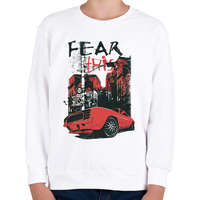 printfashion Amerikai retro sportautó 5 - Gyerek pulóver - Fehér