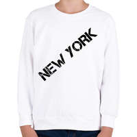 printfashion New York - Gyerek pulóver - Fehér