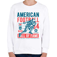 printfashion Amerikai foci - Gyerek pulóver - Fehér