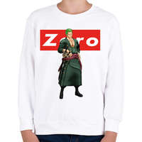 printfashion Zoro - Gyerek pulóver - Fehér