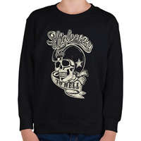 printfashion Highway to Hell - Gyerek pulóver - Fekete