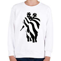 printfashion Amerikai zászló - Gyerek pulóver - Fehér