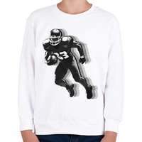 printfashion Amerikai focista - Gyerek pulóver - Fehér