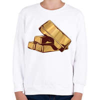 printfashion Arany rudak - Gyerek pulóver - Fehér