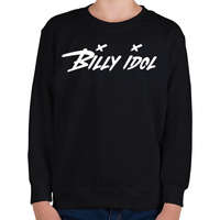 printfashion BILLY IDOL - Gyerek pulóver - Fekete
